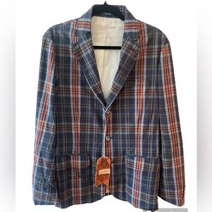 POLO Ralph Lauren NWT Mens Plaid Blazer | 100% Cotton